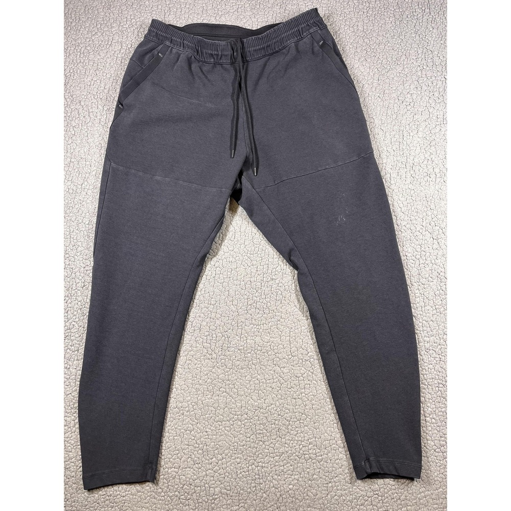 Nike Jogger Pants Mens XL Black Knit Sweatpants Tapered Drawstring AR1550-010